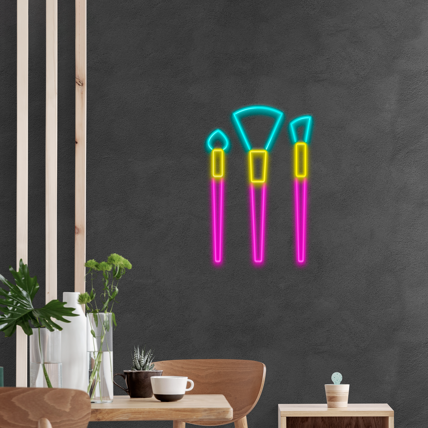 Neón LED Beauty brushes