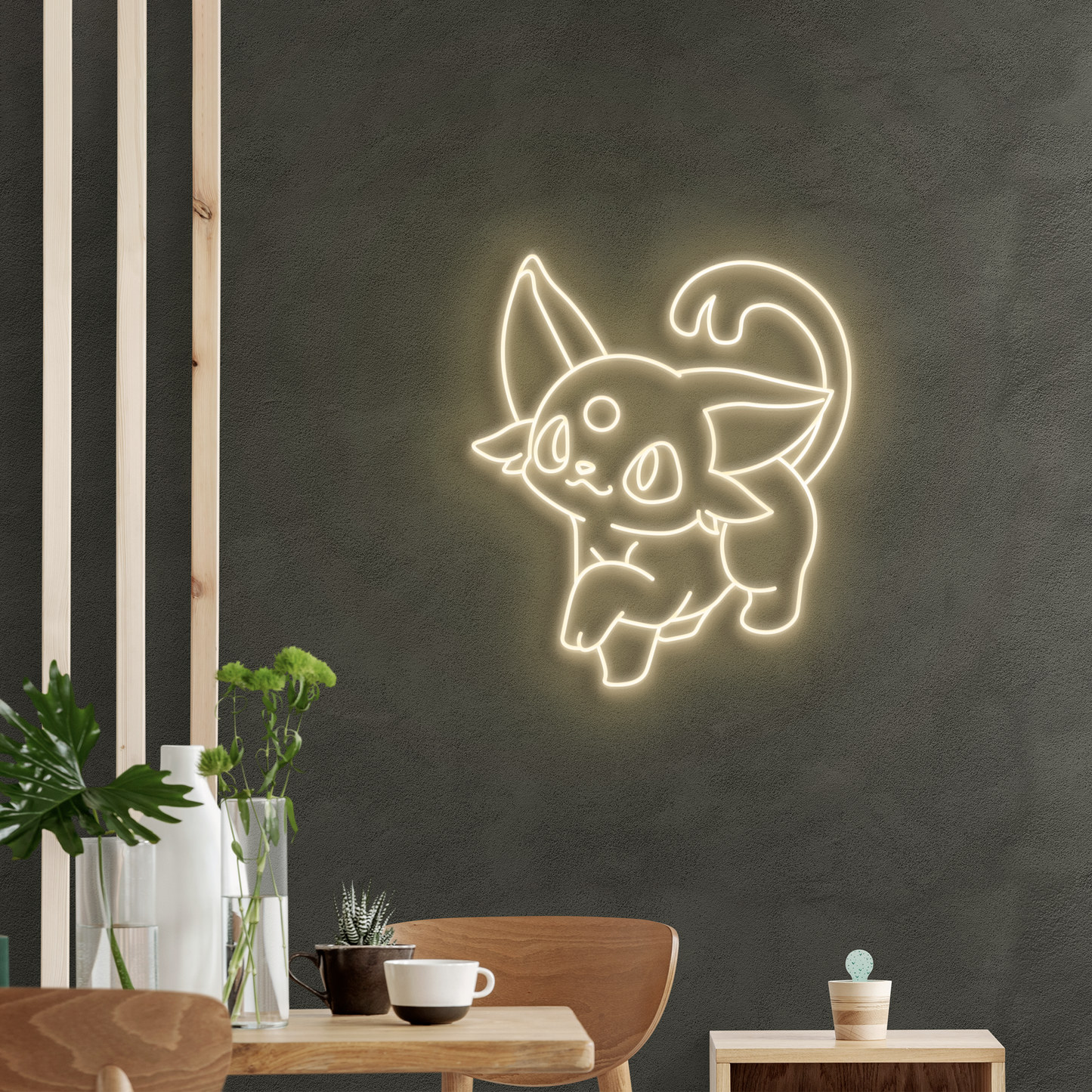 Neón LED Poke Gatito