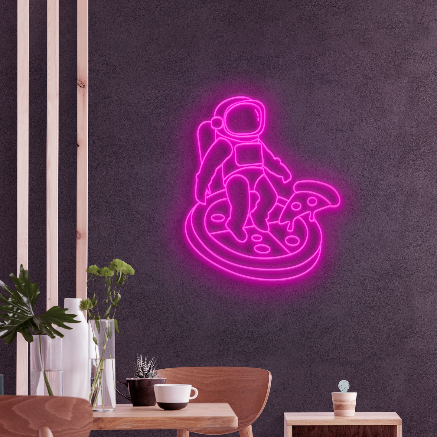 Neón LED Astro pizza