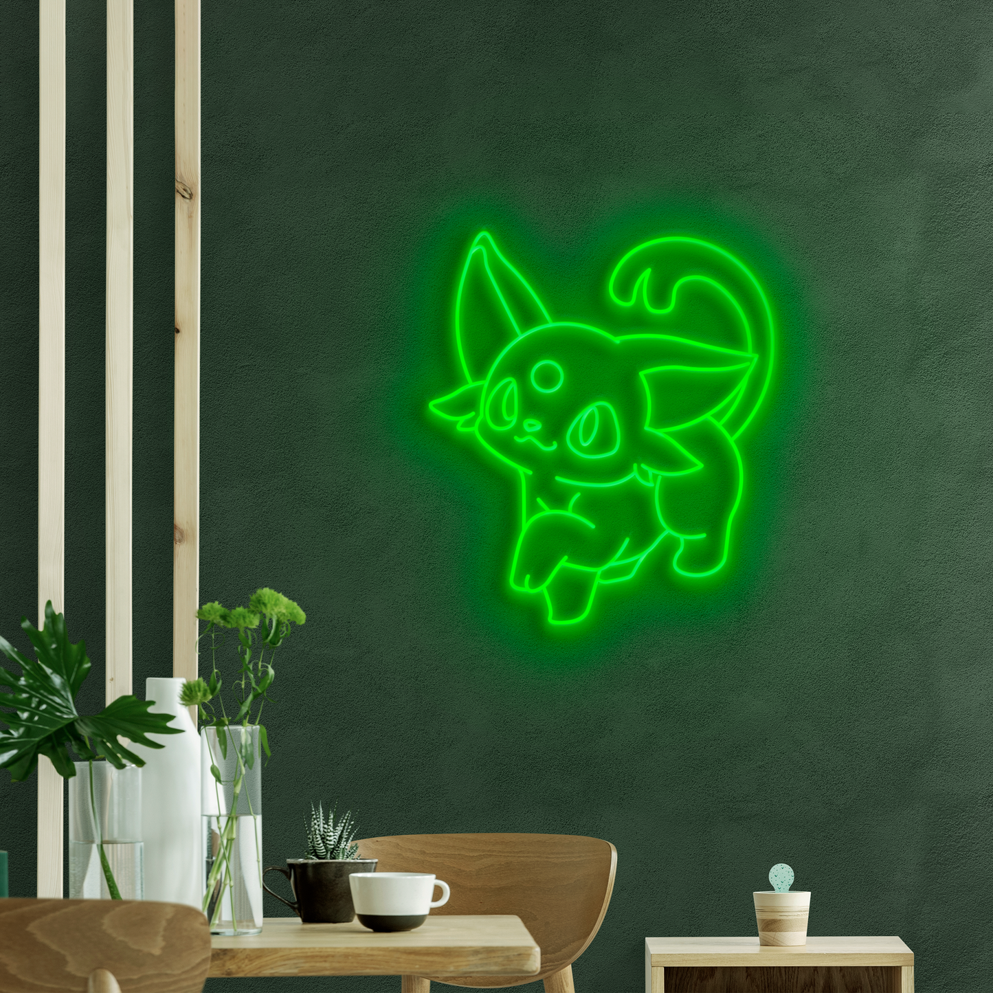 Neón LED Poke Gatito