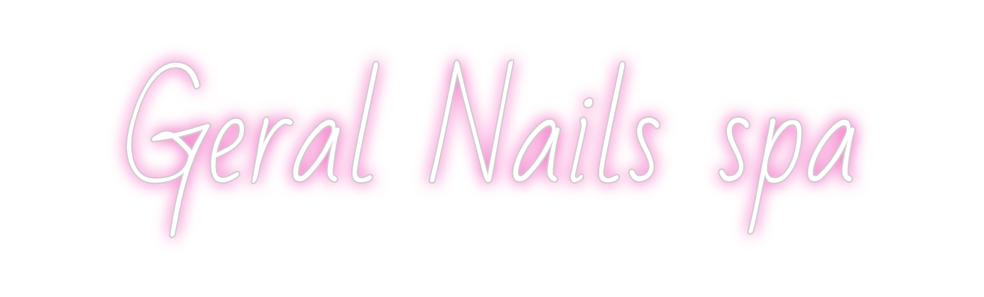 Custom Neon: Geral Nails spa