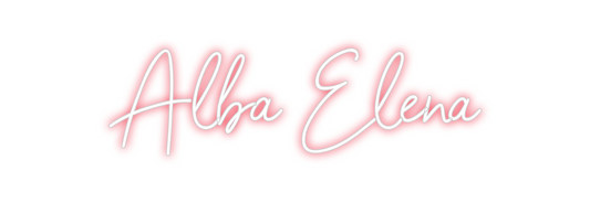 Custom Neon: Alba Elena