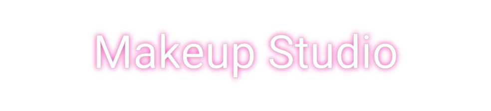 Custom Neon: Makeup Studio